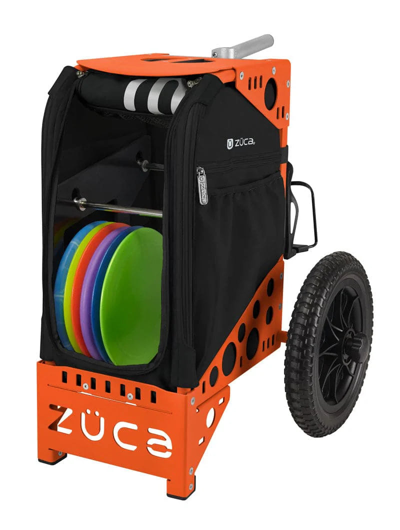 Zuca Orange All Terrain Disc Golf Cart - Onyx All Terrain Insert Bag