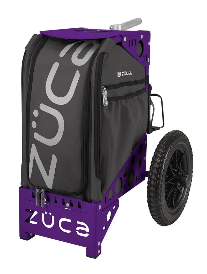 Zuca Purple All Terrain Disc Golf Cart - Gunmetal All Terrain Insert Bag