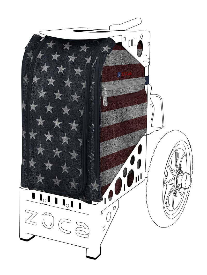 Zuca All Terrain Disc Golf Cart Insert Bag - Old Glory