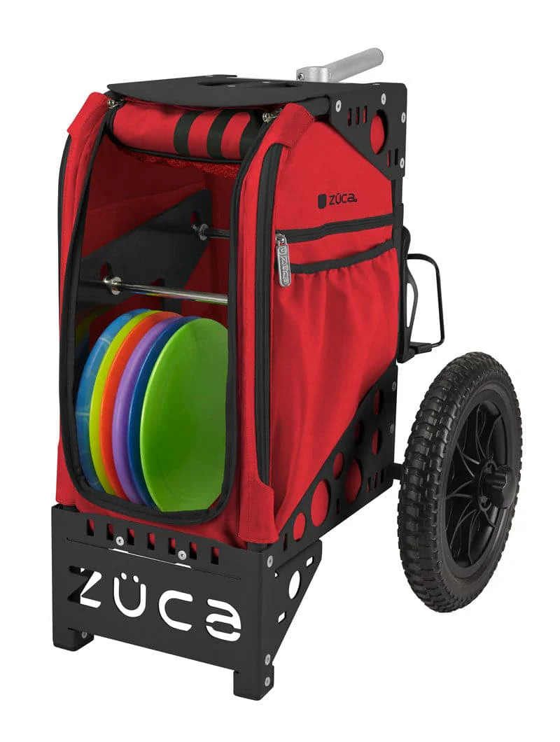 Zuca Black All Terrain Disc Golf Cart - Infrared All Terrain Insert Bag