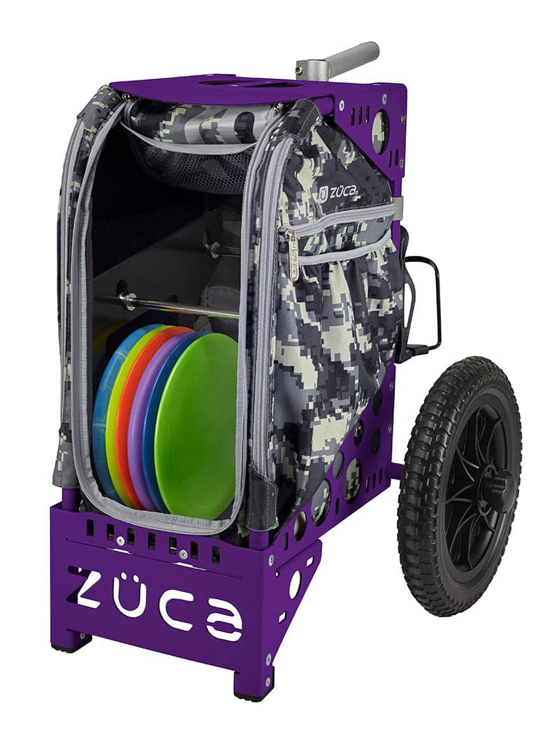 Zuca Purple All Terrain Disc Golf Cart - Anaconda All Terrain Insert Bag