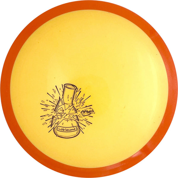 Axiom Neutron Panic driver disc, Lab Second stamp, light orange disc with orange rim