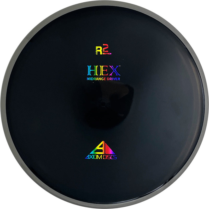 Axiom R2 Neutron Hex midrange disc, black disc with gray rim