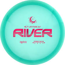 Latitude 64 Opto Moonshine River fairway driver disc, blue disc