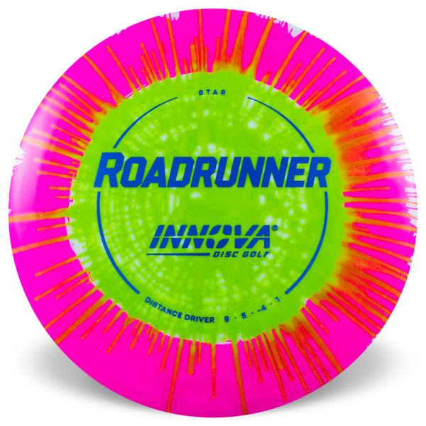 Innova Star Tie Dye Roadrunner driver disc, tie dye disc