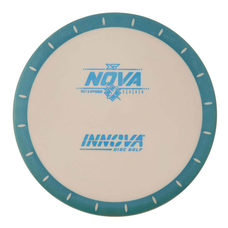 Innova XT Nova putt & approach disc, white disc with turquoise rim