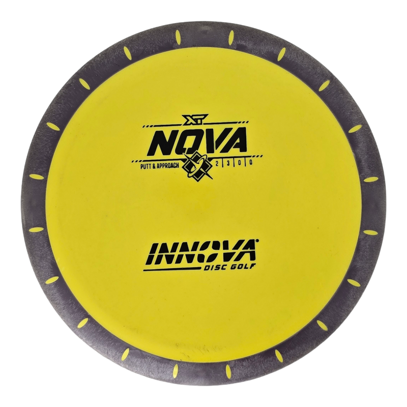 Innova XT Nova putt & approach disc, yellow disc with black rim