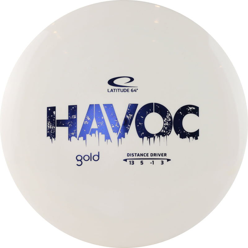 Latitude 64 Gold Havoc driver disc, white disc