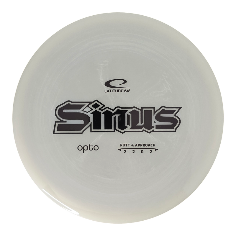 Latitude 64 Opto Sinus putt & approach disc, white disc