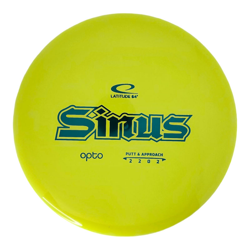 Latitude 64 Opto Sinus putt & approach disc, yellow disc