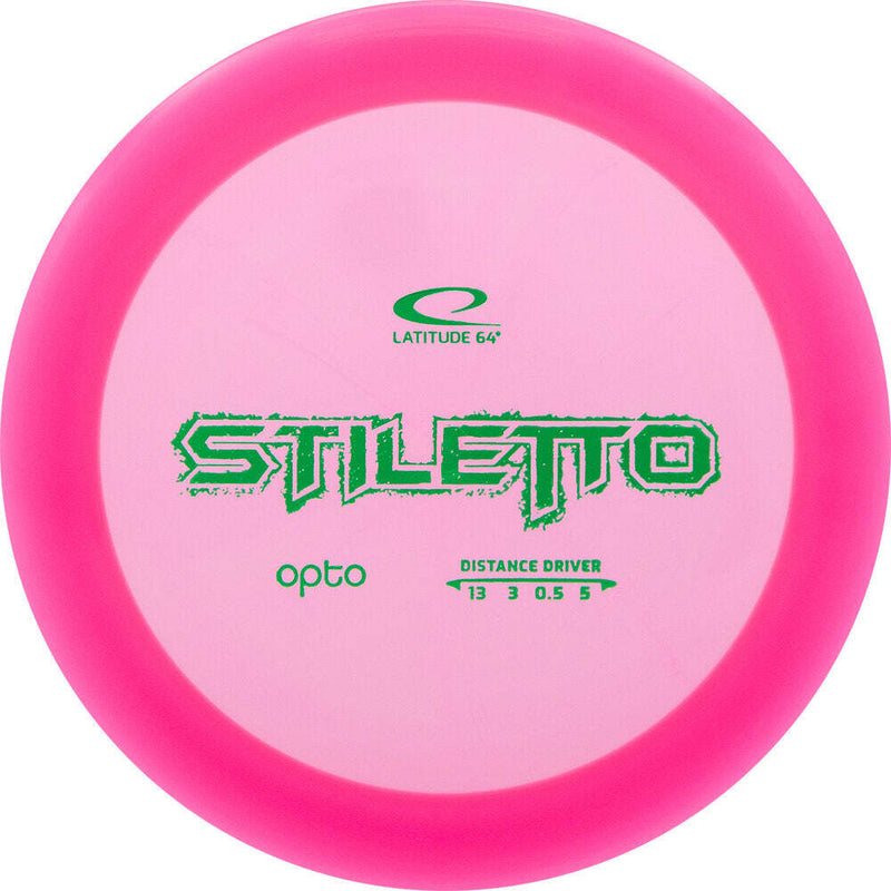 Latitude 64 Opto Stiletto driver disc, pink disc