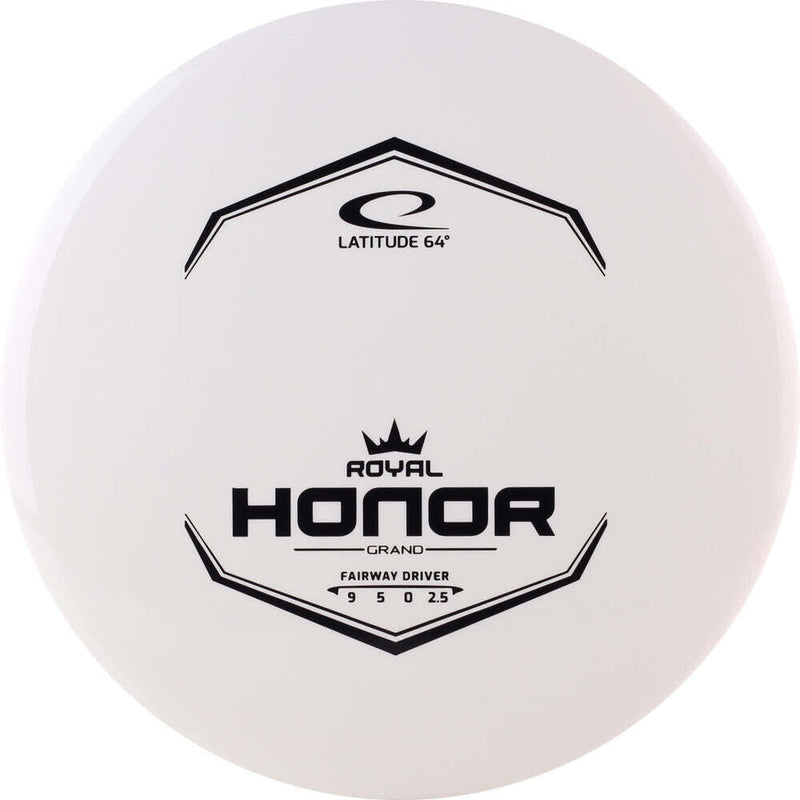 Latitude 64 Royal Grand Honor fairway driver disc, white disc