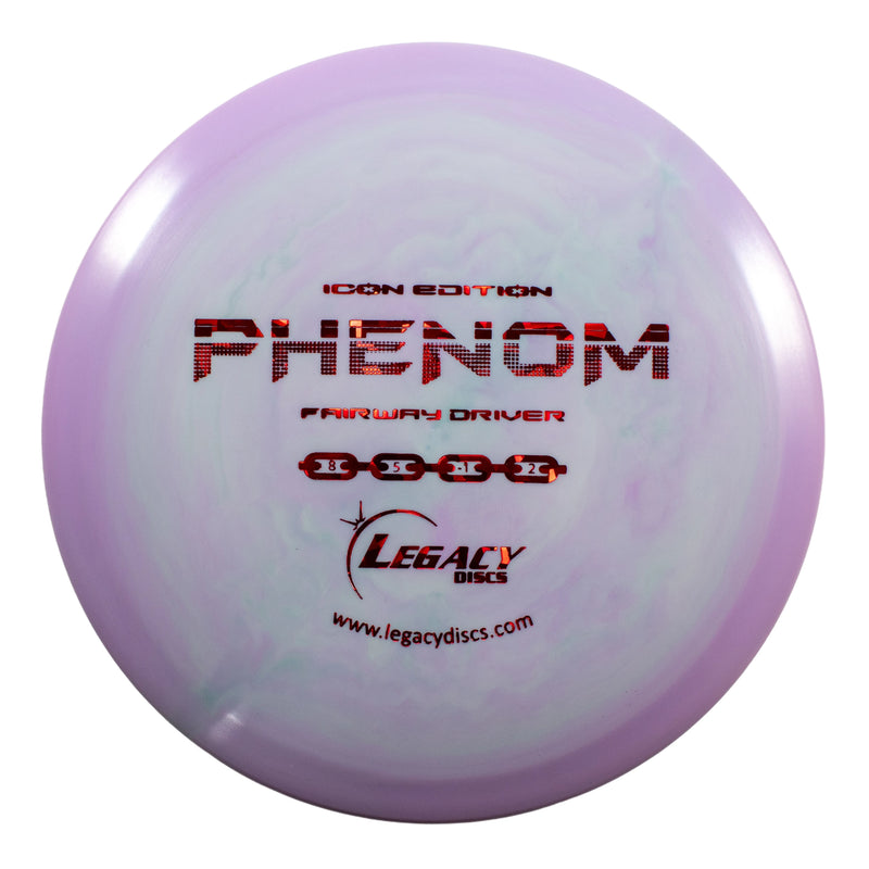 Legacy Icon Phenom fairway driver disc, light purple disc