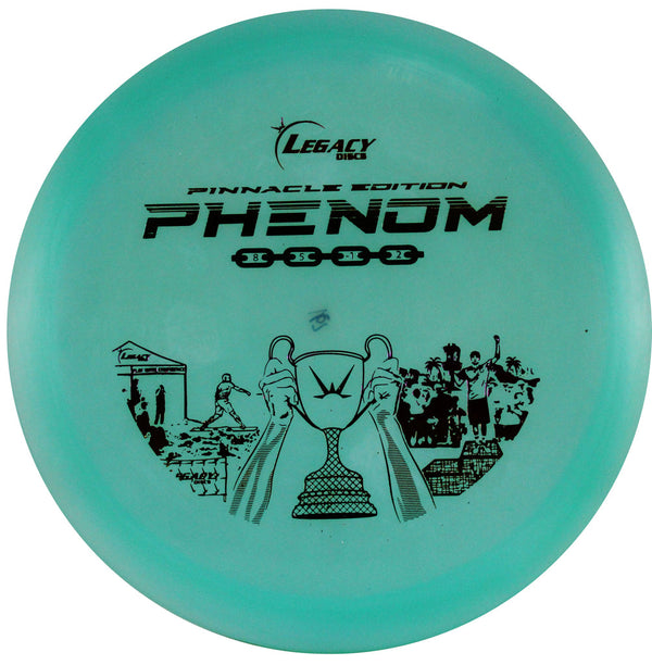 Legacy Pinnacle Phenom fairway driver disc, turquoise disc