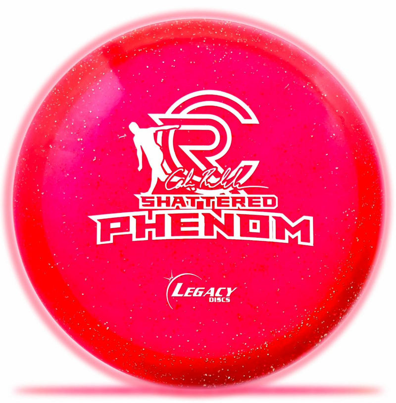 Legacy Shattered Pinnacle Phenom fairway driver disc, Cole Redalen 2022 Signature Series stamp, blue disc