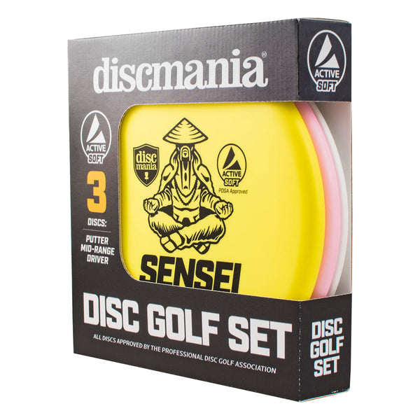 Discmania 3-Disc Active Soft Disc Golf Starter Set