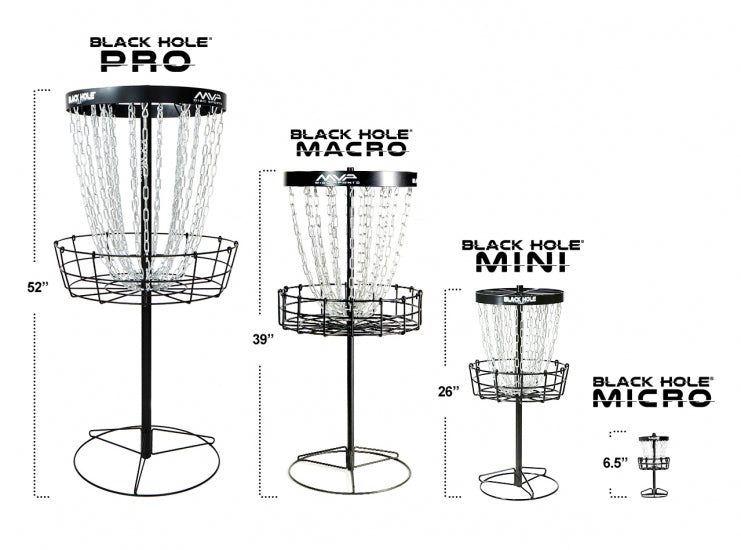 MVP Black Hole Macro Disc Golf Basket