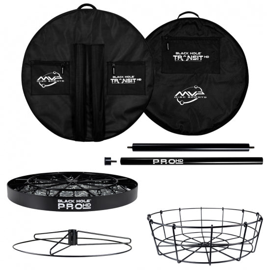 MVP Black Hole Pro HD Disc Golf Basket W/ Transit Case