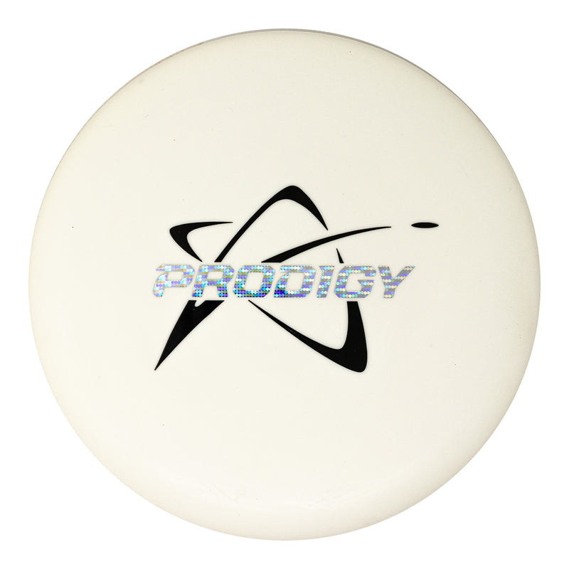 Prodigy 300 Glow PA-3 putt & approach disc, Dual-Tone Lockup Prodigy Logo stamp, white disc