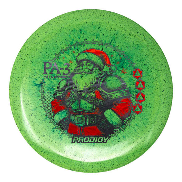 Prodigy ReBlend PA-3 putt & approach disc, Battle Santa stamp, green disc