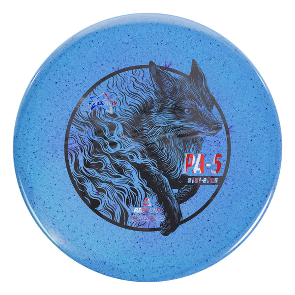 Prodigy ReBlend PA-5 putt & approach disc, Wildfire Fox stamp, blue disc