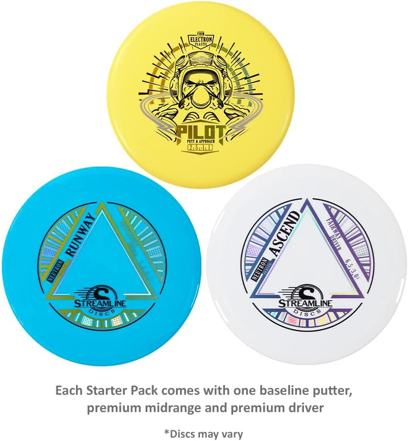 Streamline 3-Disc Premium Disc Golf Starter Set