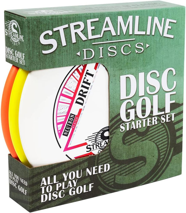 Streamline 3-Disc golf starter set, 3-disc Box Set, Premium discs