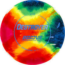 Innova Star Tie Dye Destroyer driver disc, tie dye disc