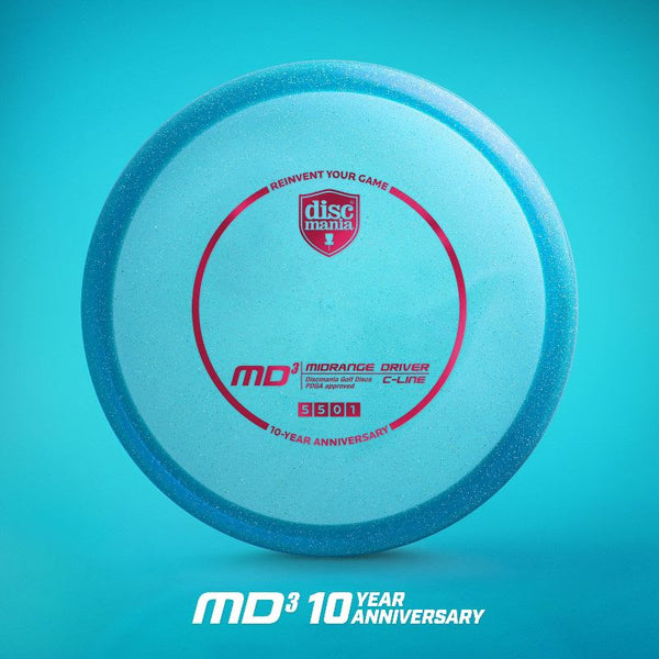 Discmania Metal Flake C-Line MD3 - 10 Year Anniversary Heirloom Stamp