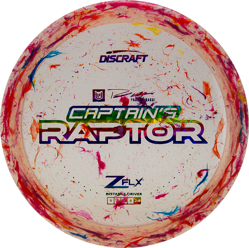 Discraft Jawbreaker Z FLX Captain's Raptor - Paul Ulibarri 2024 Signature Series