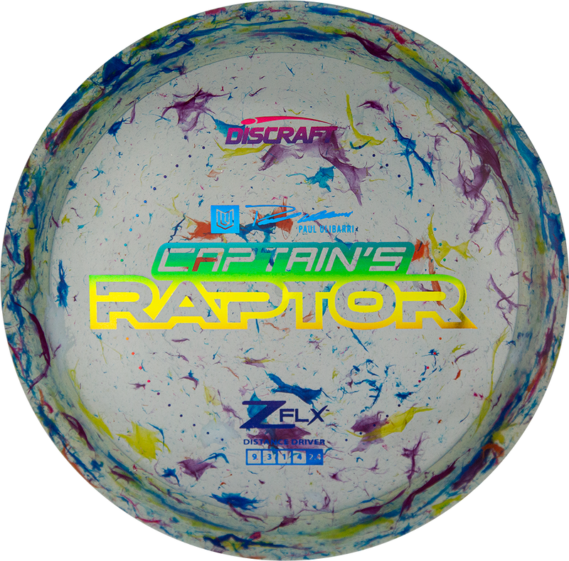 Discraft Jawbreaker Z FLX Captain's Raptor - Paul Ulibarri 2024 Signature Series