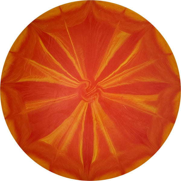 Westside Discs Origio Burst Maiden putt & approach disc, Blank (no top stamp) stamp, orange and light orange disc