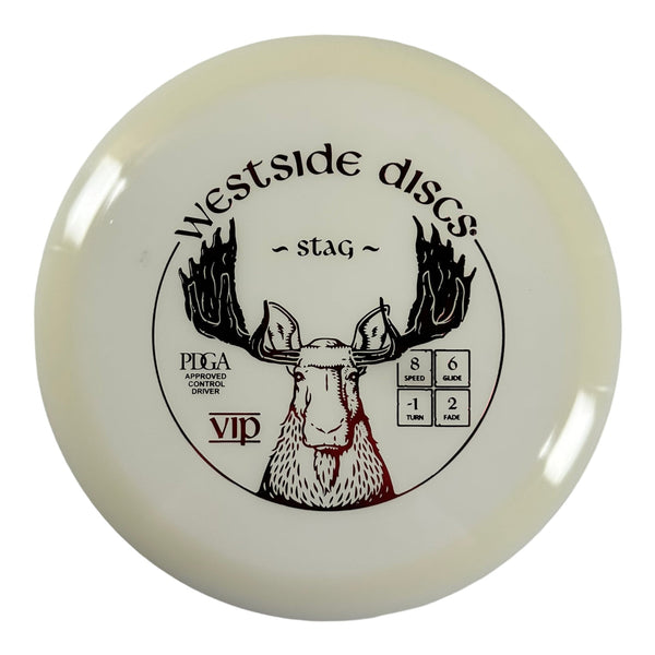 Westside Discs VIP Stag fairway driver disc, white disc