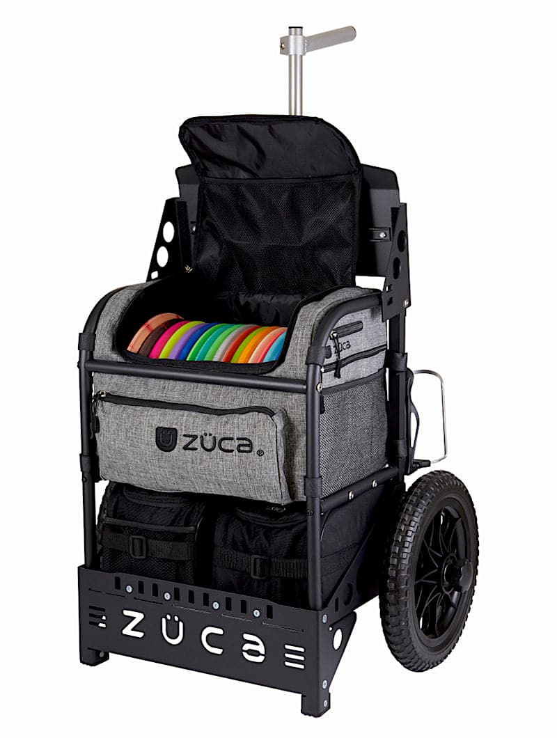 Zuca Black Transit Disc Golf Cart - Charcoal Transit Insert Bag