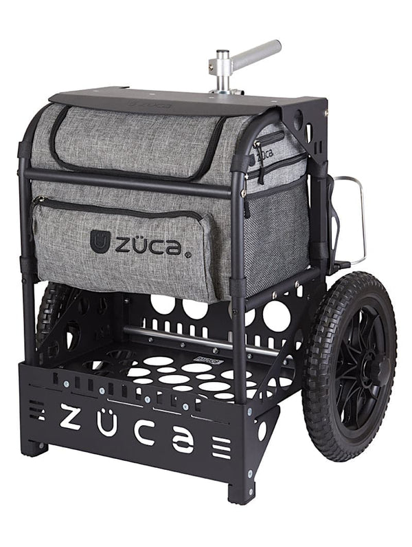 Zuca Black Transit Disc Golf Cart - Charcoal Transit Insert Bag