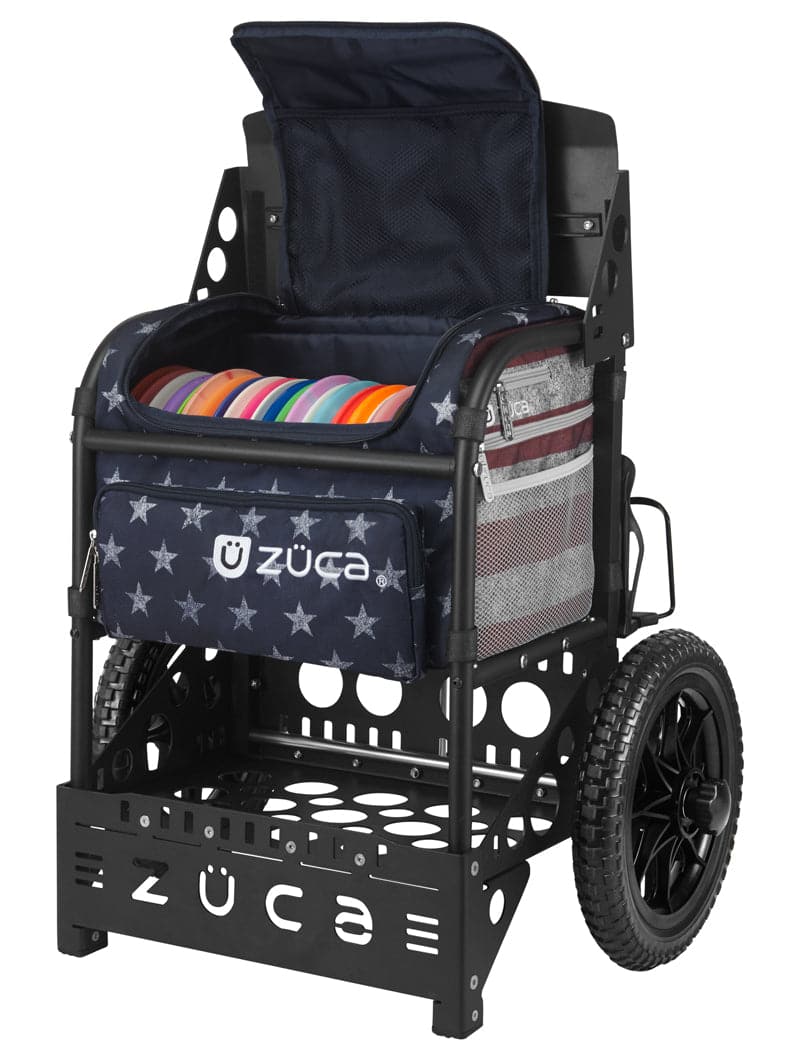 Zuca Black Transit Disc Golf Cart - Old Glory Transit Insert Bag