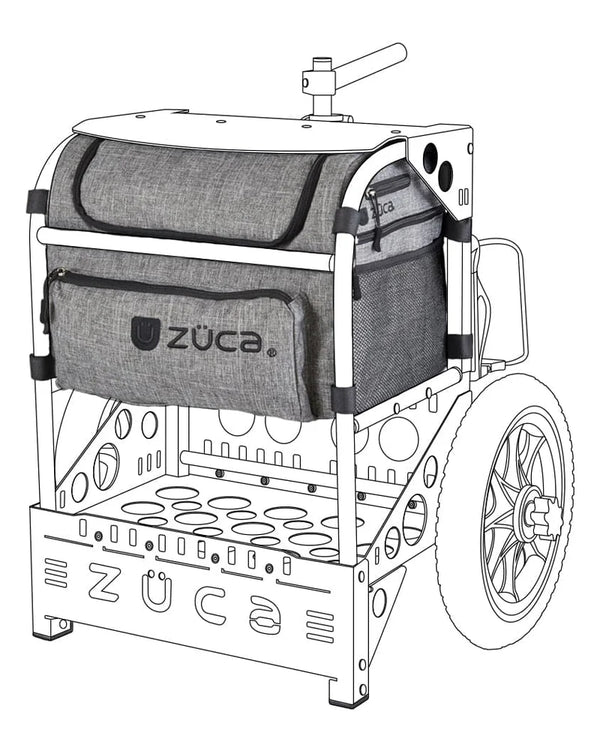 Zuca Transit Disc Golf Cart Insert Bag - Charcoal