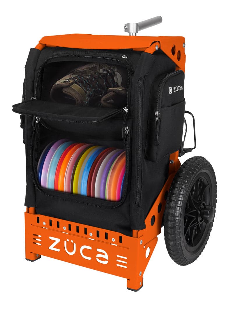 Zuca Orange Backpack Cart - Black Trekker Insert Bag