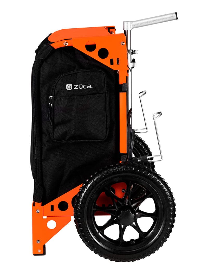 Zuca Orange Backpack LG Disc Golf Cart - Black Trekker LG Insert Bag