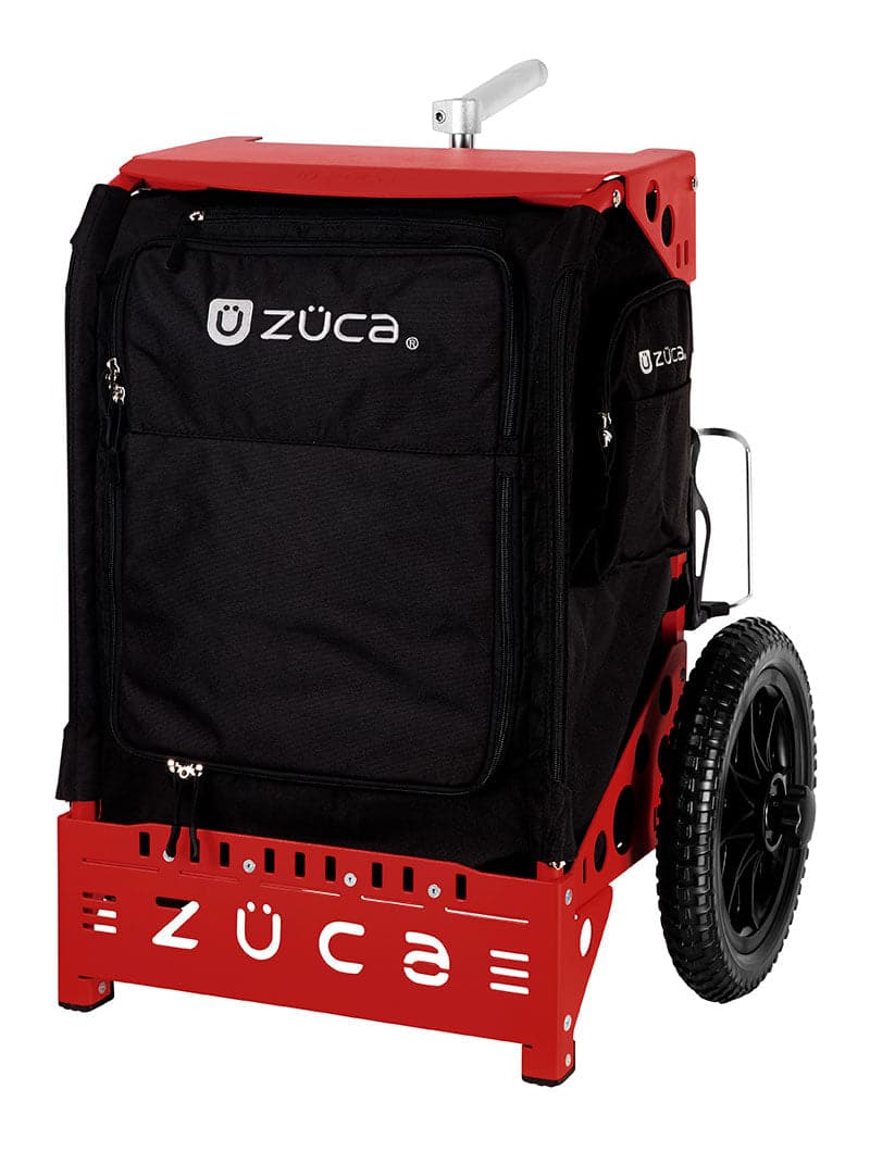 Zuca Red Backpack LG Disc Golf Cart - Black Trekker LG Insert Bag