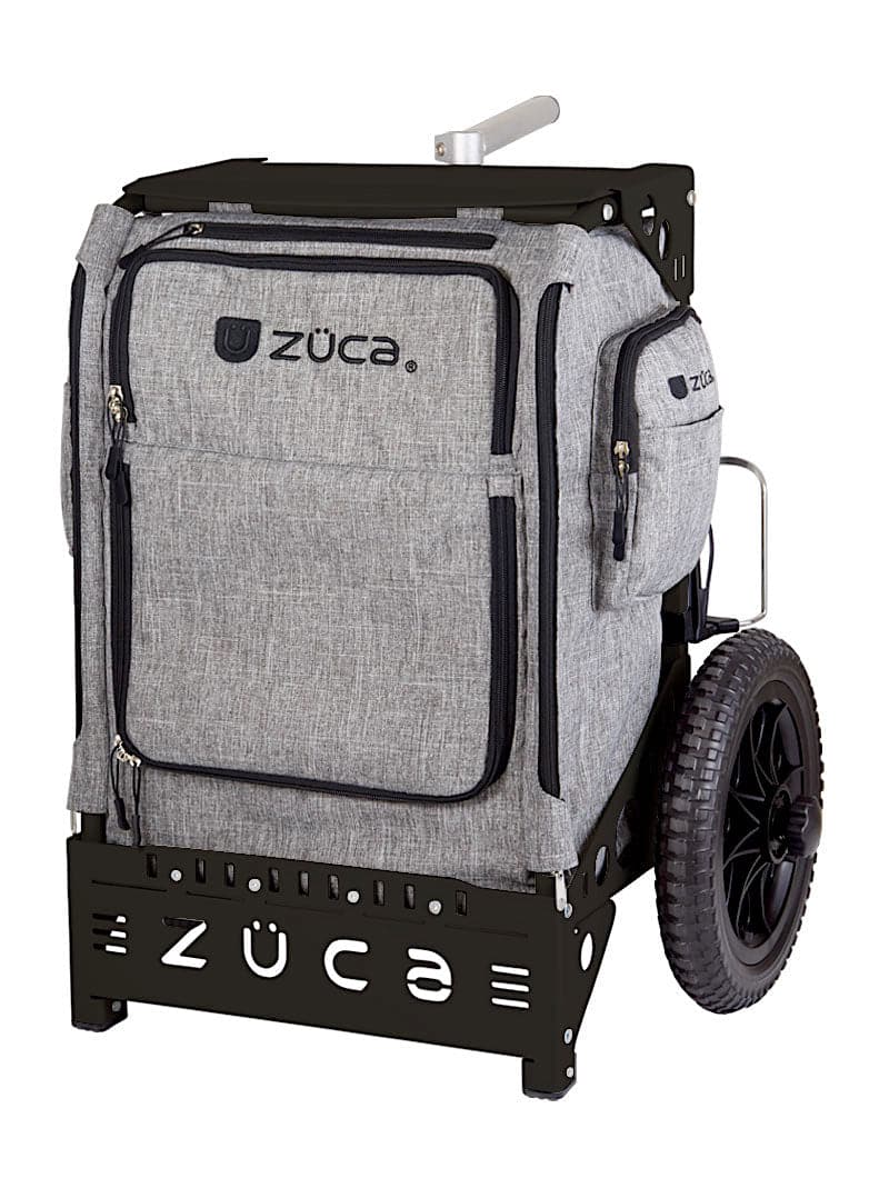 Zuca LG Trekker Disc Golf Cart - Black LG Frame with Charcoal Insert Bag