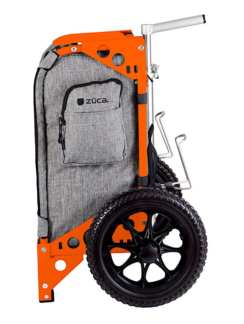 Zuca Orange Backpack LG Disc Golf Cart - Charcoal Trekker LG Insert Bag