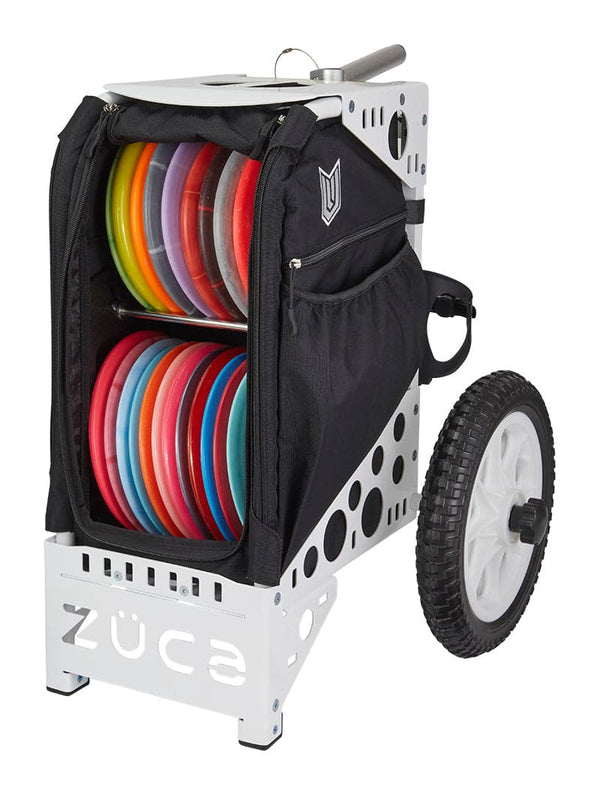 Zuca White All Terrain Disc Golf Cart - Paul Ulibari Special Edition