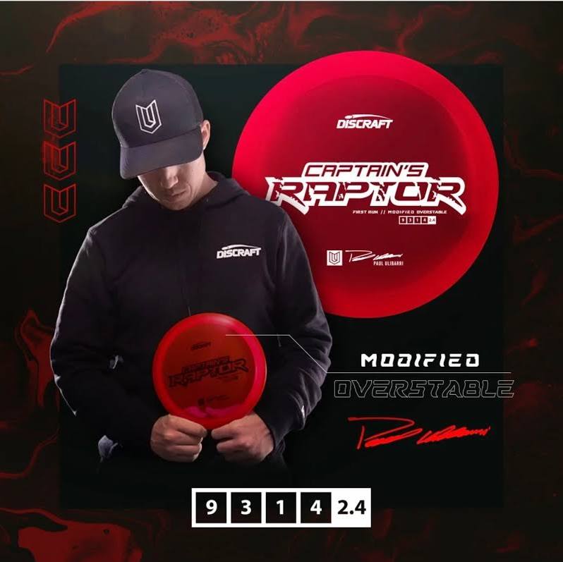 Discraft Z Captain's Raptor - Paul Ulibari First Run