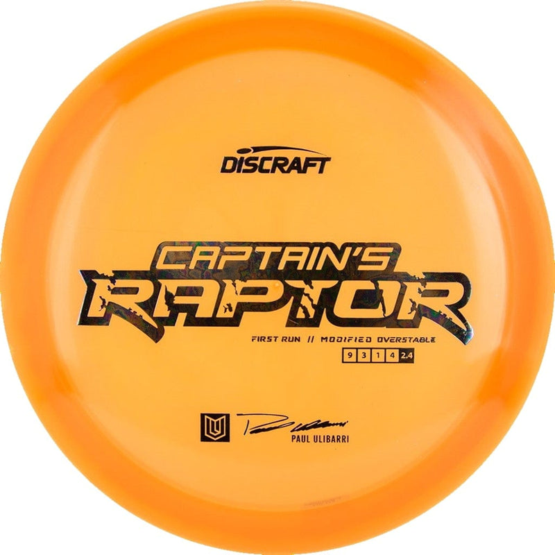 Discraft Z Captain's Raptor - Paul Ulibari First Run