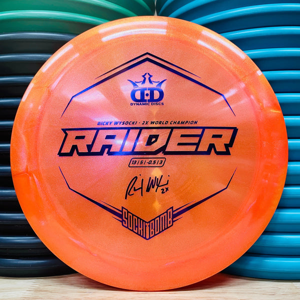 Dynamic Discs Lucid-Ice Glimmer Raider - Sockibomb Stamp